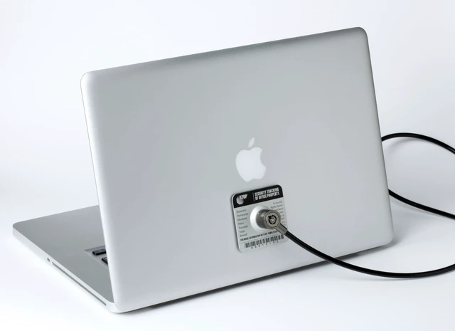 Main image of Lock Anti-Theft Plate w/Heavy-Duty Steel Cable Lock & 24/7 Recovery Laptops/Tablets/Devices USA Made