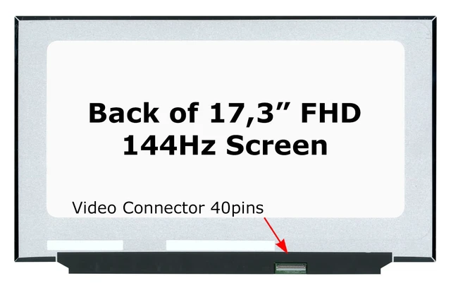 Alt view image 2 of 6 - New Screen Replacement for Lenovo Legion 5 17ACH6 82K0 40pin 144Hz FHD Matte IPS 1920x1080 LCD LED Display with Tools and Tape