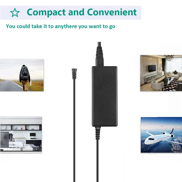 Alt view image 3 of 5 - AC Adapter Charger Compatible with HP Pavilion P2 Series Desktop PC Power Supply Cord Cable