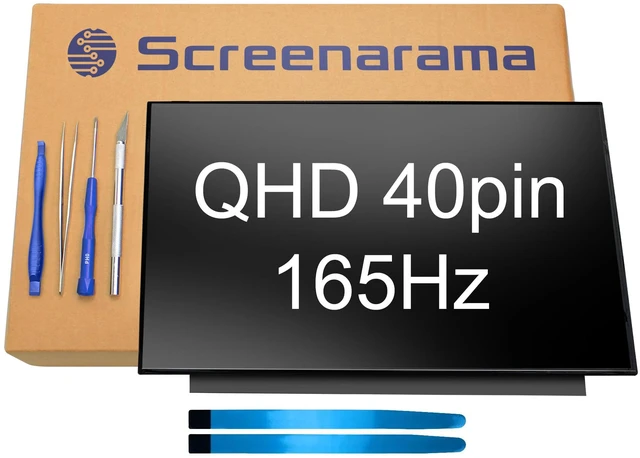 Main image of New Screen Replacement for Lenovo LOQ 15APH8 82XT 40pin 165Hz QHD Matte IPS 2560x1440 LCD LED Display with Tools and Tape