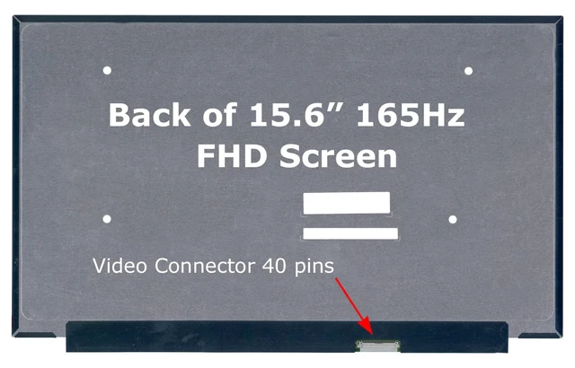 Alt view image 2 of 7 - Screen Replacement for Lenovo FRU 5D11D69629 SD11D69628 Grade A+ 40pin 165Hz FHD 1920x1080 Matte IPS Non-Touch 15.6" LED LCD Display with Tools Tape