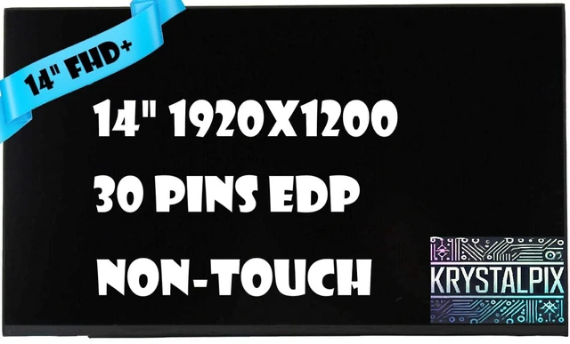 Main image of Replacement LCD for BOE NV140WUM-N4F LCD LED Screen 14" FHD+ 1920x1200 Non-Touch eDP 30 pins Display New