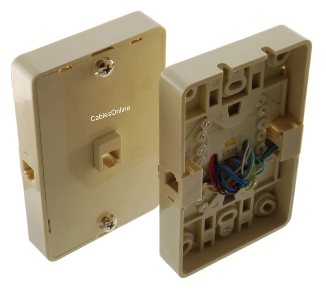 Alt view image 3 of 3 - CablesOnline, Wall Mount 3-RJ12 (6P6C) Jacks Phone Plate, Makes 3-Phone Jacks from 1-Connection, WP-513I