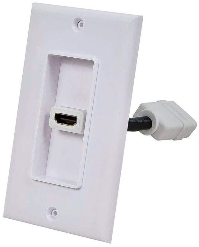 Main image of A/V WallPlate,HDMI w/Ext,1P,White