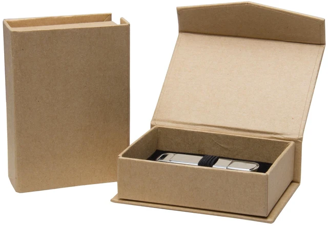 Alt view image 2 of 7 - Natural Kraft Paper Flash Drive Box - Pack of 10