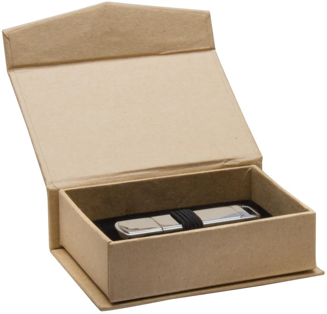 Alt view image 3 of 7 - Natural Kraft Paper Flash Drive Box - Pack of 10