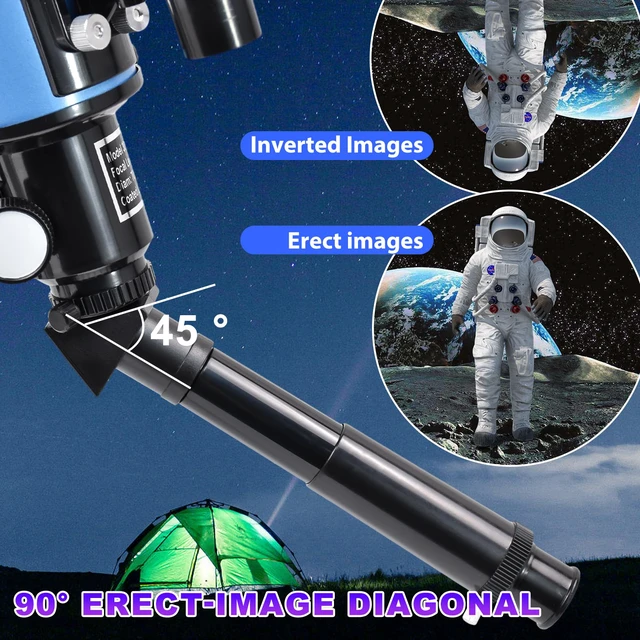 Alt view image 6 of 7 - Telescope,70mm Aperture 300mm 15X-150X Astronomical Refractor Telescope for Kids Beginners, with Phone Adapter,AZ Mount and Moon Filter