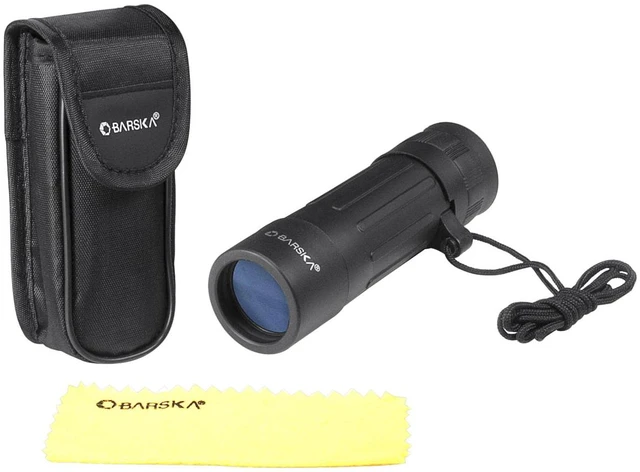 Main image of X BARSKA Lucid 10x25 Monocular with BK-7 Roof Prisms and Fully Coated Optics (Black)