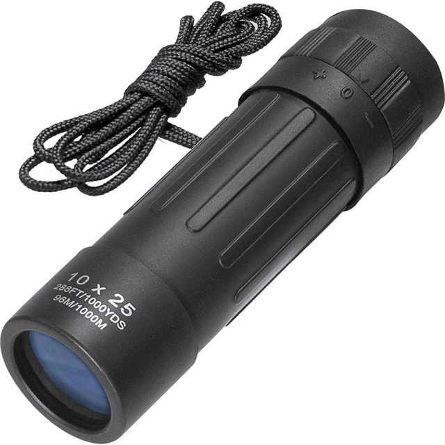Alt view image 4 of 6 - X BARSKA Lucid 10x25 Monocular with BK-7 Roof Prisms and Fully Coated Optics (Black)