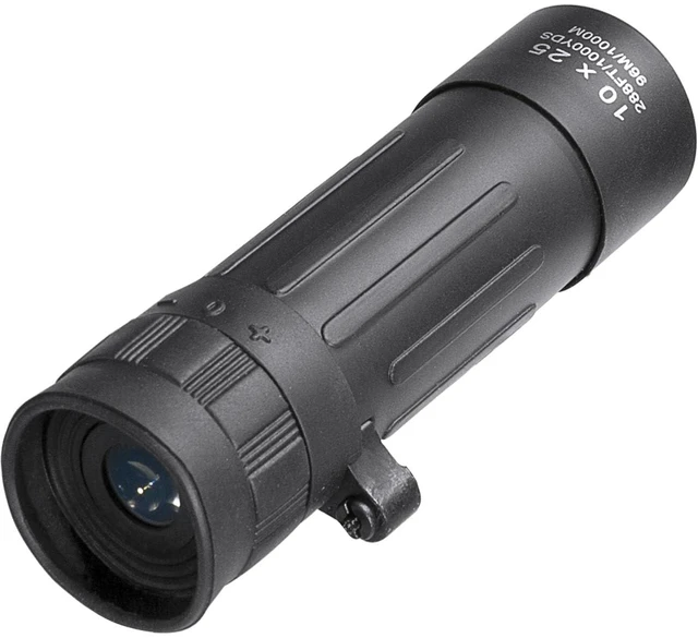Alt view image 6 of 6 - X BARSKA Lucid 10x25 Monocular with BK-7 Roof Prisms and Fully Coated Optics (Black)