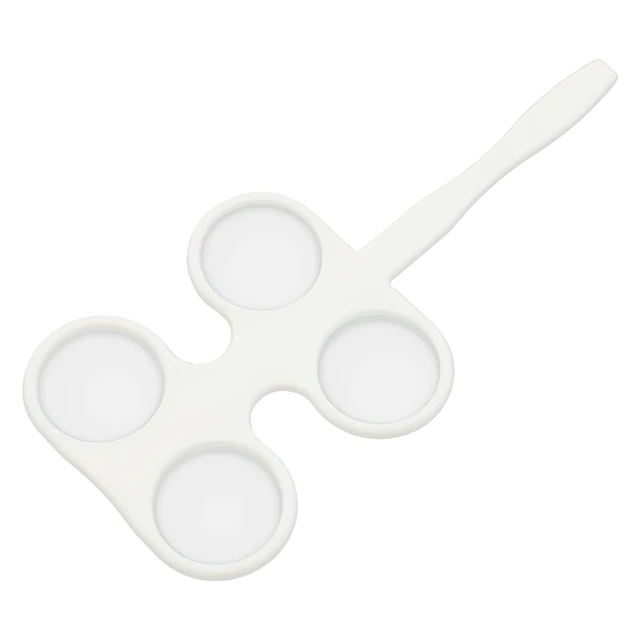Alt view image 6 of 7 - 4Pcs Optical Flipper Optometry Plastic Confirmation Flipper Set Flip Lens Set with Non-Skid Handle with Grooves (4Pcs: + / - 0.50D, + / - 1.00d, + / 1.50D and + / - 2.00D)