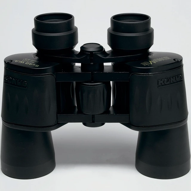 Alt view image 3 of 4 - vue Classic Binoculars, 8x40mm (2101) Rubber-Armored Housing, Coated Lens, Central Focusing, Porro Prism, Tripod Adaptable, Protective Carry Case Included