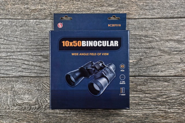 Alt view image 2 of 6 - 10x50 Black Wide Angle Binoculars - BC20751B