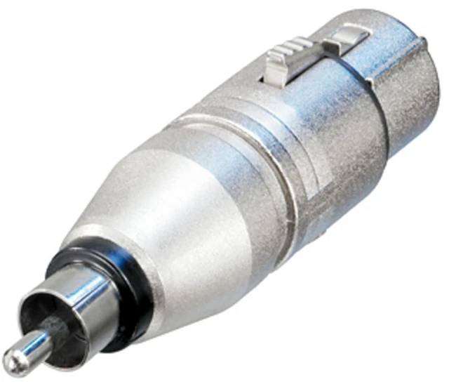Main image of NA2FPMM RCA XLR Silver Cable Interface/Gender Adapter