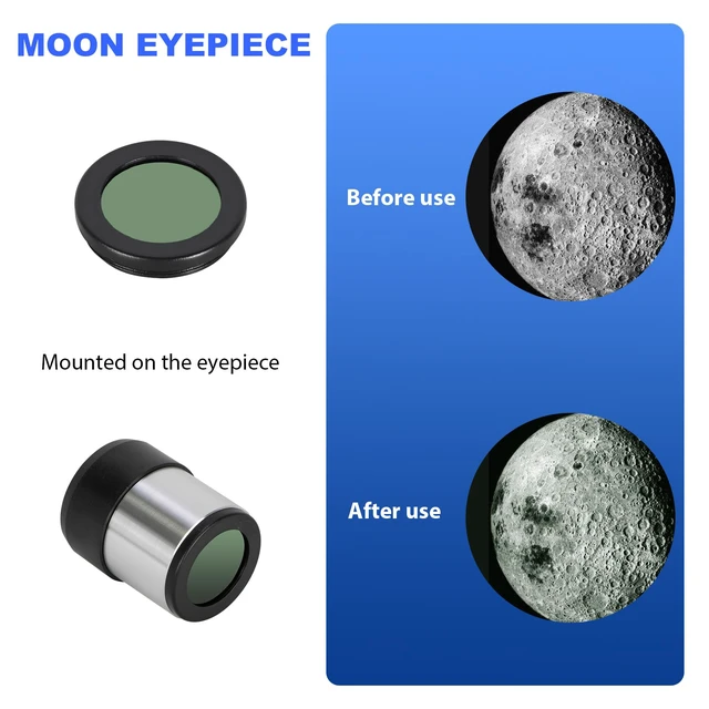 Alt view image 4 of 7 - Telescope,70mm Aperture 300mm 15X-150X Astronomical Refractor Telescope for Kids Beginners, with Phone Adapter,AZ Mount and Moon Filter