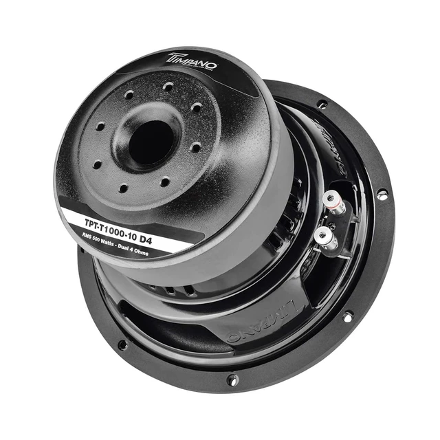 Alt view image 3 of 7 - 10 Inch Subwoofer D4 1000 Watts Max Power Dual 4 Ohm, Subwoofer 10 Inch Car Audio 14 mm Xmax, TPT-T1000-10 D4, 2.4 in Voice Coil, Deep Low Tones Sub Woofer for Car Audio Systems (Single)