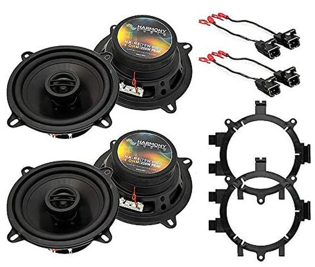 Main image of Fits 2007-2013 Chevy Silverado 5.25" Speaker Package R5 Direct factory upgrade kit, 5.25 inch replacement drivers, clearer highs and fuller midrange, easy bolt-in truck install