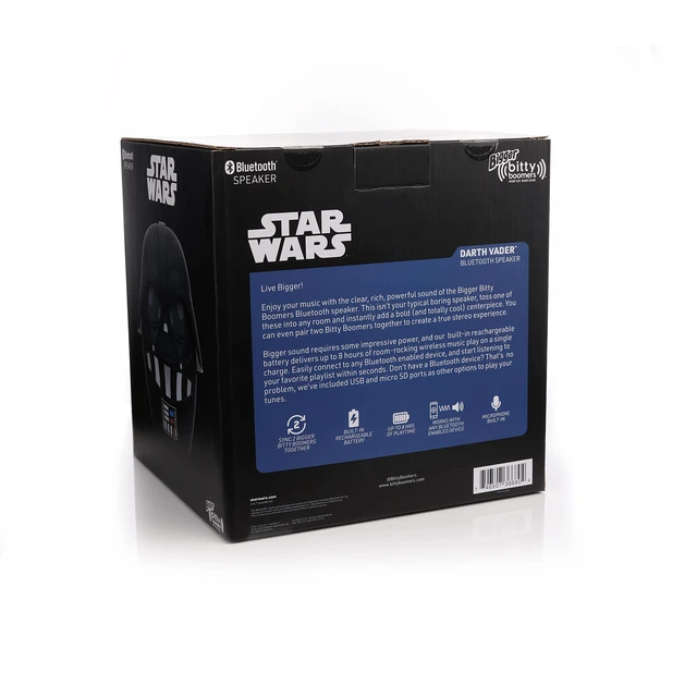 Alt view image 6 of 6 - Bigger Star Wars: Darth Vader 8 Inch Wireless Bluetooth Speaker