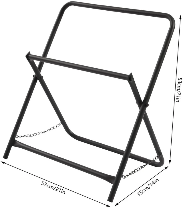 Alt view image 6 of 7 - Single Axle Cable Caddy, Single Axle Industrial Rack Dispenser Rack Commercial Industrial Grade Steel Wire Rack Foldable Electrical Wires Dolly Spinne for Cable Reels