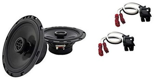 Main image of Rear Door Speakers with Harness Fits Hummer H3 2006-2010 R65 Plug-in wiring adapter, direct OEM upgrade package, clear full-range sound, easy bolt-in install, 2007 replacement