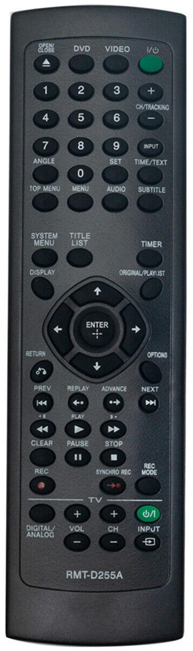 Main image of New RMT-D255A Replace Remote Control Compatible with Sony VCR DVD RDR-RDRVX535 RDRVX560VX535 RDR-VX560