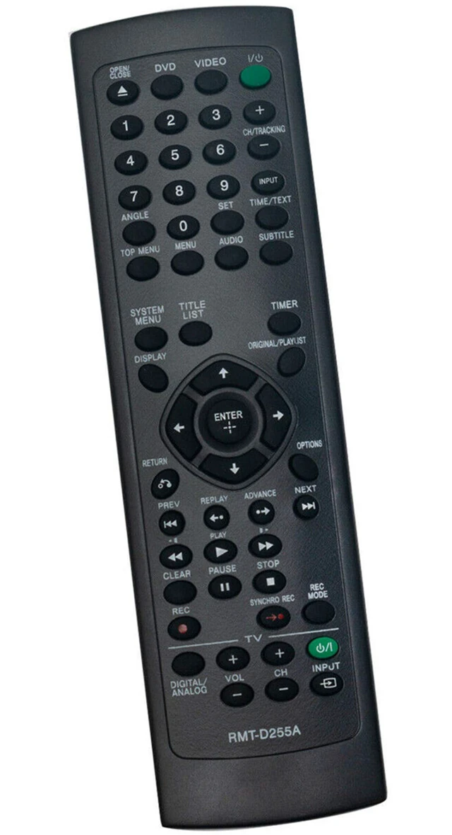 Alt view image 3 of 3 - New RMT-D255A Replace Remote Control Compatible with Sony VCR DVD RDR-RDRVX535 RDRVX560VX535 RDR-VX560