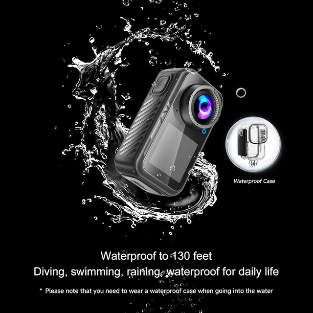 Alt view image 7 of 7 - 4K Chest Camera with Dual Screen,Magnetic Thumb 128G Waterproof Motorcycle Camera with EIS Stabilization,Wearable POV Pocket Action Cam,for Running Cycling Swimming Hiking Adventures Motorcycle
