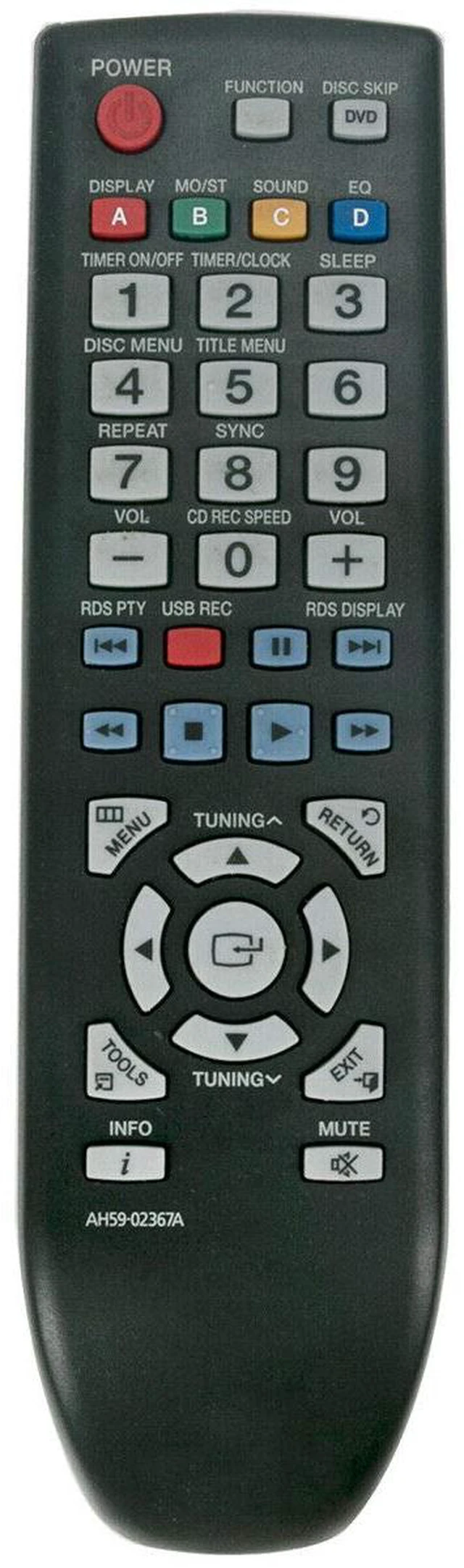 Main image of AH59-02367A Replace Remote for Samsung MM-D330D MM-D470D Micro Component System