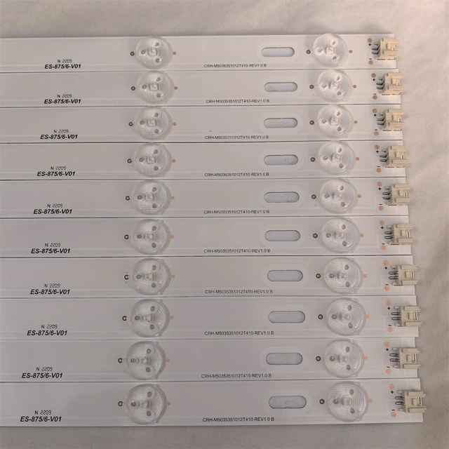 Alt view image 5 of 5 - LED Backlight Strips(10) CRH_M5035351012T410-REV1.0 for Element ELEFT506 ELEFW503 ELEFW504 ELEFW504A LE-50GCMB