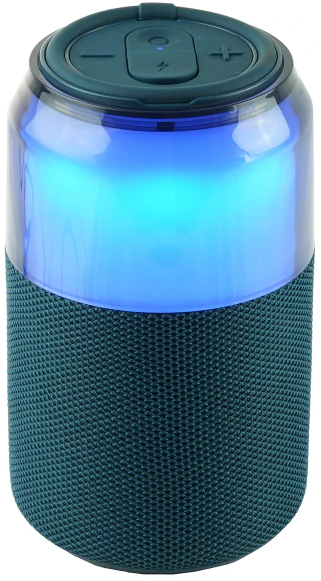 Main image of SC-2335BT SodaBoom Multi-Color Glowing Portable Bluetooth Speaker with 4-Mode LED Light Show, TWS Pairing, USB Input, 1800mAh Battery, Silicone Carry Loop, Dust Cover, 10W Peak Power