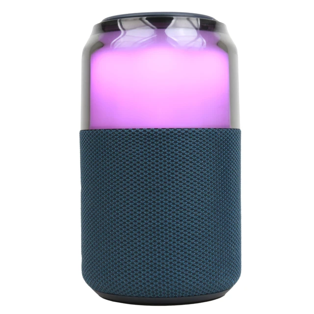 Alt view image 7 of 7 - SC-2335BT SodaBoom Multi-Color Glowing Portable Bluetooth Speaker with 4-Mode LED Light Show, TWS Pairing, USB Input, 1800mAh Battery, Silicone Carry Loop, Dust Cover, 10W Peak Power