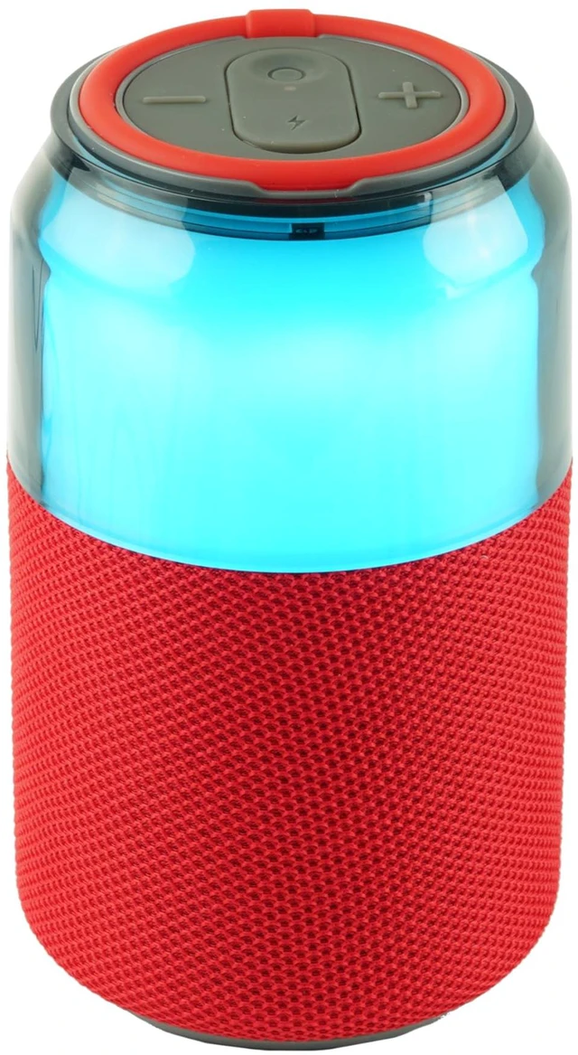 Main image of SC-2335BT SodaBoom Multi-Color Glowing Portable Bluetooth Speaker with 4-Mode LED Light Show, TWS Pairing, USB Input, 1800mAh Battery, Silicone Carry Loop, Dust Cover, 10W Peak Power