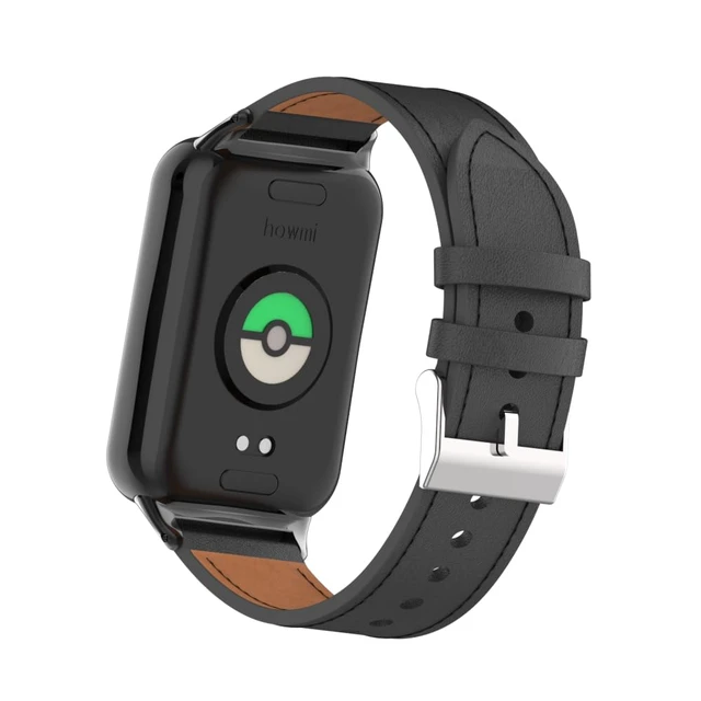 Alt view image 5 of 7 - Mi Band 8 Pro Fashion Metal Leather Bracelet Replacement Wristbands Strap Compatible for Xiaomi 8/9 Pro/Redmi Smartwatch 4/5Not included Tracker