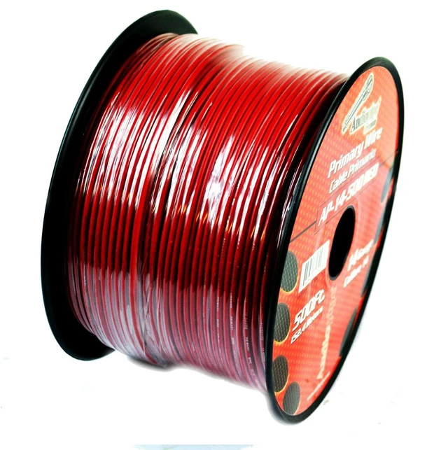 Alt view image 2 of 7 - 14 Gauge Car Audio Primary Wire (500ftRed) Remote, Power/Ground Electrical