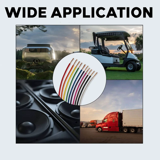 Alt view image 7 of 7 - 14 Gauge Car Audio Primary Wire (500ftRed) Remote, Power/Ground Electrical