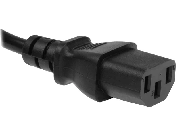 Alt view image 2 of 4 - 15ft Standard Computer Power Cord NEMA 5-15P to IEC 320 C13-25AWG Replacement AC Power Cable for PC or Monitor - 125V, 10A