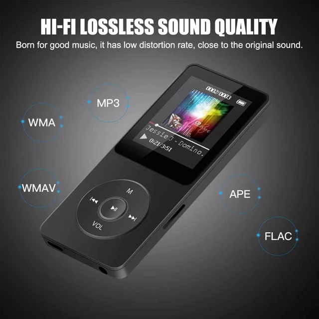 Alt view image 7 of 7 - MP4/MP3 Player with Bluetooth, Lossless Sound with FM Radio, Supports up to 128GB TF Card