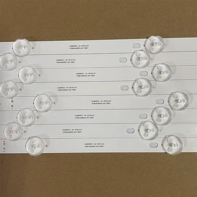 Alt view image 3 of 7 - LED Backlight Strips for 4708-K43WDC-A4113N41 K430WD1 A4 43LF621U21 43LF621C21