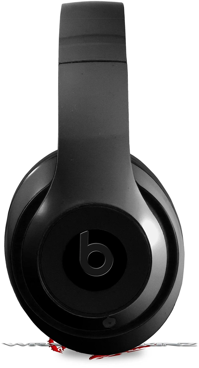 Main image of Skin Decal Wrap Compatible with Beats Studio 2 and 3 Wired and Wirelesss Solids Collection Color Black Skin Only Headphones NOT Included