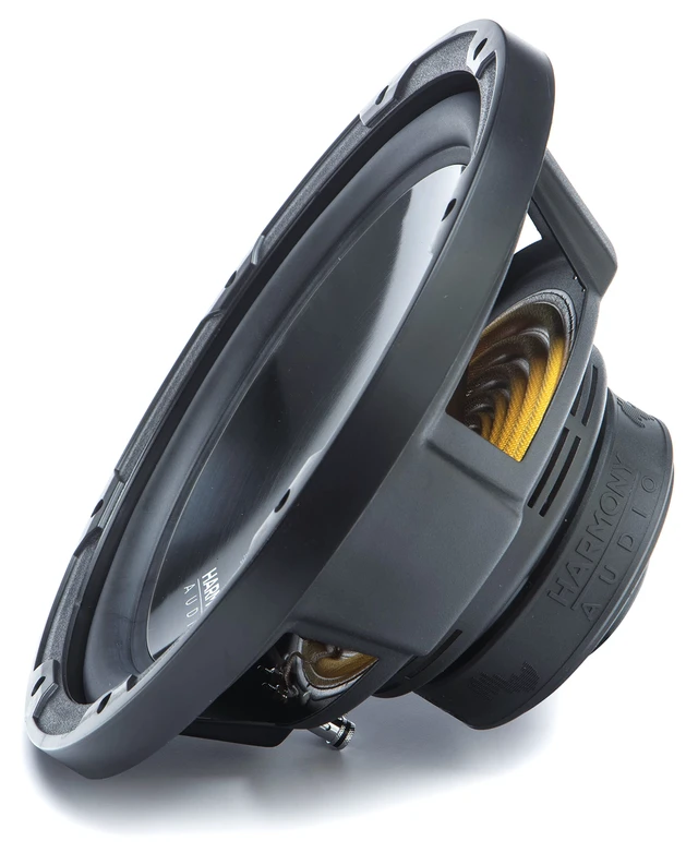 Alt view image 4 of 7 - 12" Subwoofer Single 4 Ohm 600 Watt Rhythm Series Budget deep bass upgrade, easy wiring, durable cone build, great first system, 12 inch size