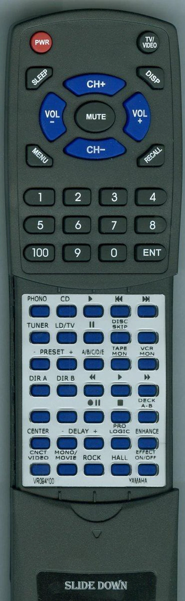 Main image of Replacement Remote Control for Yamaha RV98, RXV490, VR094100, RV701, RXV480, VR09410