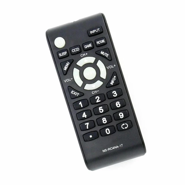 Alt view image 2 of 5 - NS-RC4NA-17 TV Remote Control for Insignia TV in Living Rooms or Rooms Size approximately About 5 x 2 x 1 in, Replacement Remote Compatible Models NS-24D510MX17 NS-19D220MX16-A NS-19D220NA16-A