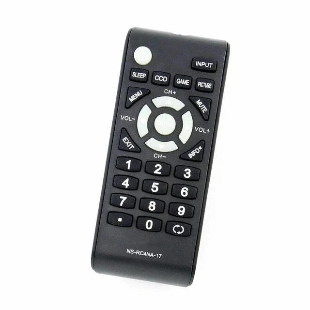 Alt view image 3 of 5 - NS-RC4NA-17 TV Remote Control for Insignia TV in Living Rooms or Rooms Size approximately About 5 x 2 x 1 in, Replacement Remote Compatible Models NS-24D510MX17 NS-19D220MX16-A NS-19D220NA16-A