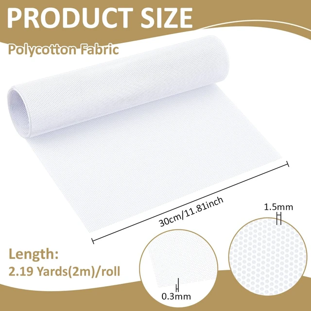 Alt view image 2 of 5 - 78.7x11.8 Inch PC Dust Filter Roll, White PVC Dustproof Mesh Filter Cover Fan Grills for Computer Chassis Speakers, Hole:1.5mm