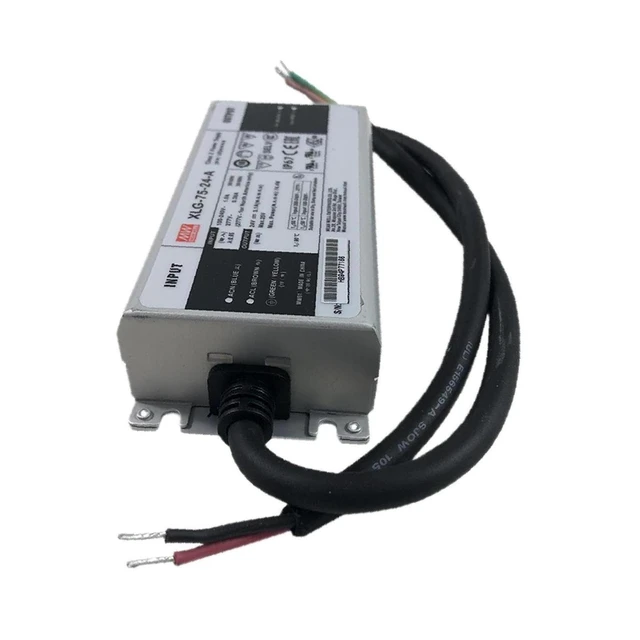 Alt view image 2 of 4 - XLG-75-24-A LED Power Supply CV+CC 74.4W 16.8-24V 3.1A, Io Adj by Potmeter, Metal H Wire Leads, Input: 100-305VAC