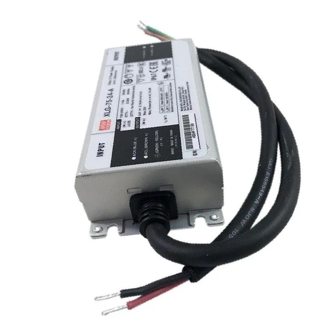 Alt view image 3 of 4 - XLG-75-24-A LED Power Supply CV+CC 74.4W 16.8-24V 3.1A, Io Adj by Potmeter, Metal H Wire Leads, Input: 100-305VAC