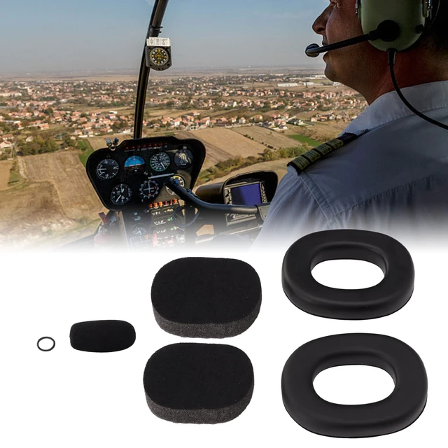 Alt view image 4 of 7 - Aviation Headset Ear Pad, Noise Reduction Silicone Ear Cushions, for David Clark, for Avcomm, for Pilot USA, for ASA, for Headsets