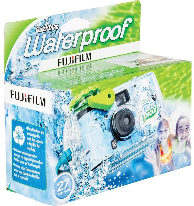 Alt view image 2 of 2 - QuickSnap 400 Waterproof Disposable Camera 2-Pack Value Bundle For Parties, Travel & Everyday Snapshots 27 Exposures Includes Cleaning Cloth