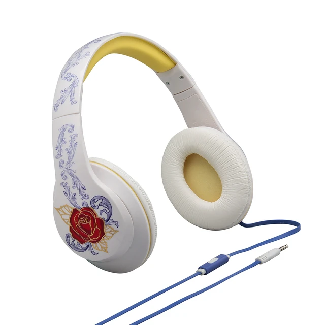 Alt view image 2 of 7 - Disneys Beauty and the Beast Over Ear Headphones with Award-Winning iHome Sound -Best Over Ear Headphones with Mic & Answer Call Button by