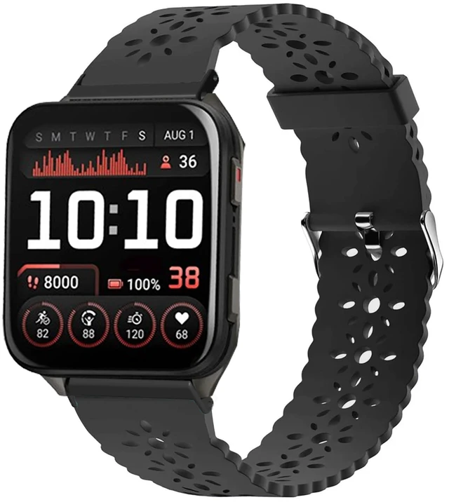 Main image of Compatible with Garmin Venu X1 Bands, Quick Release Silicone Lace Slim Thin Hollow-Out Replacement Straps Compatible with Garmin Venu X1 Smartwatch